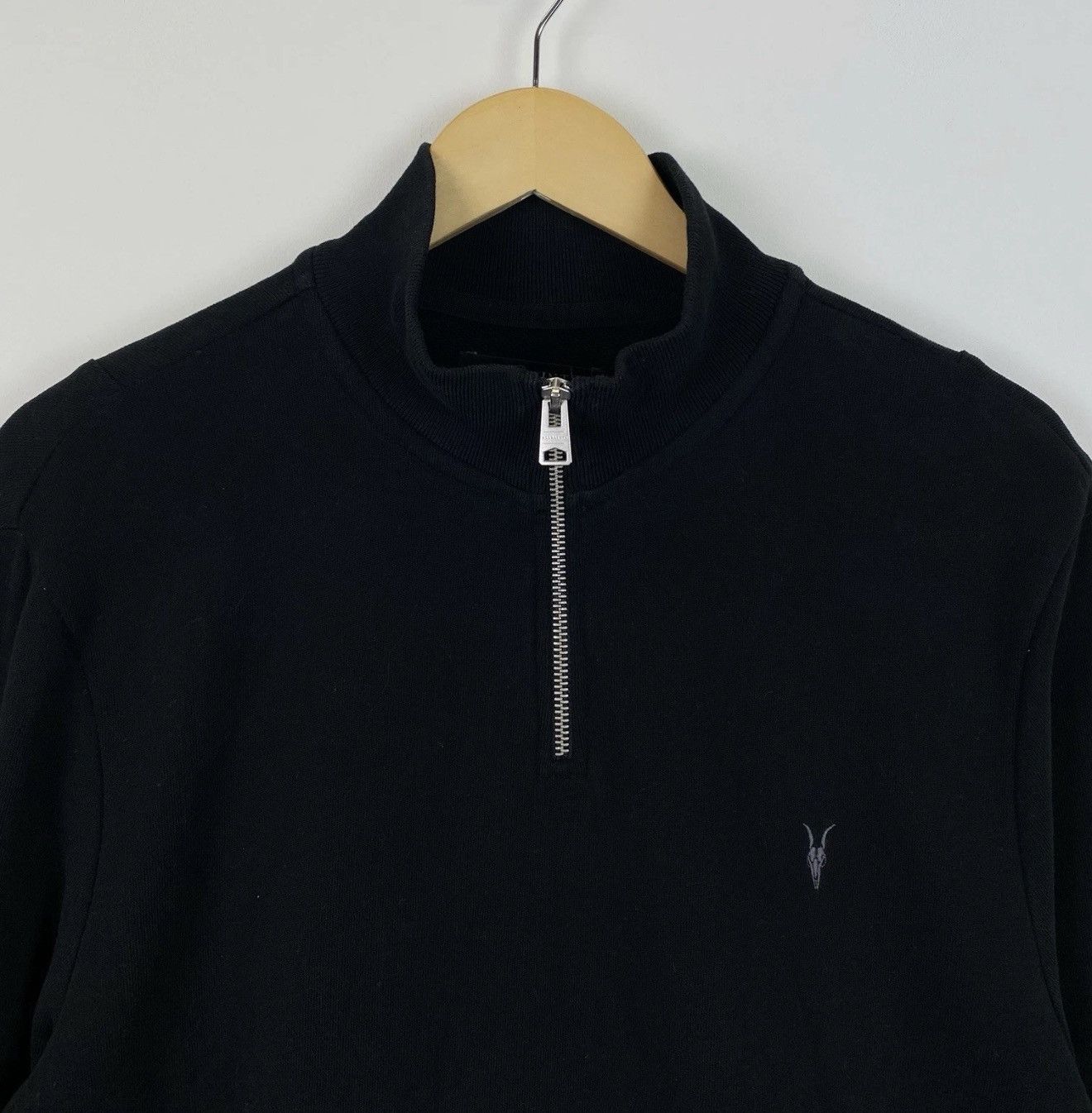 Allsaints Allsaints Raven Half Zip Funnel Neck Sweatshirt Top Logo Size US M / EU 48-50 / 2 - 6 Thumbnail