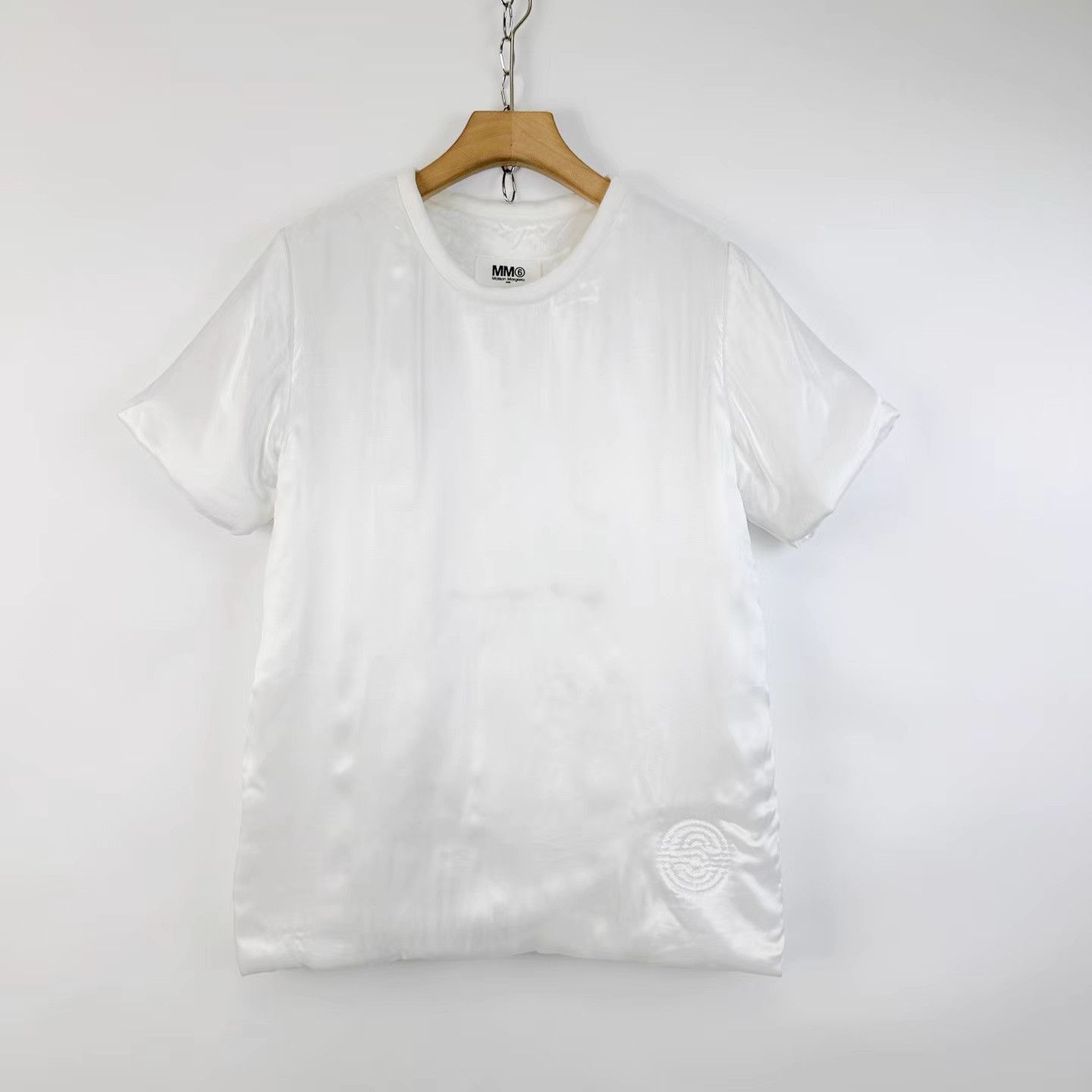 Maison Margiela White Short-Sleeve Crewneck Shirt XS Size US XS / EU 42 / 0 - 1 Thumbnail