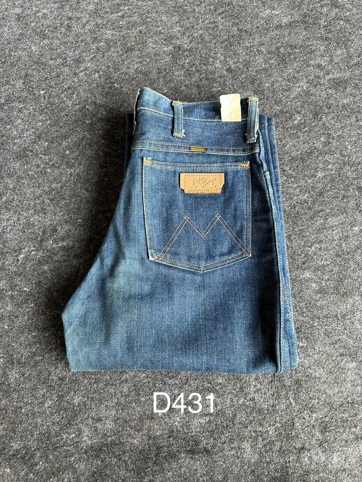 Wrangler Rare 60s Maverick Bluebell Bootcut Rare Denim D431 Size US 29 - 17 Thumbnail