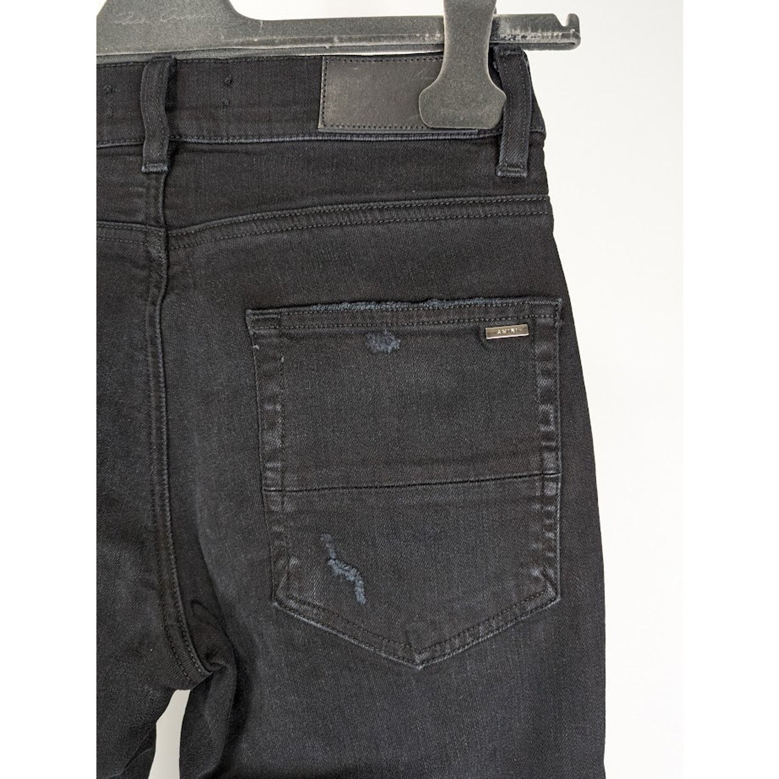 Amiri o1rshd1 Scarves Art Patch Jeans in Antique Black Size US 33 - 17 Thumbnail