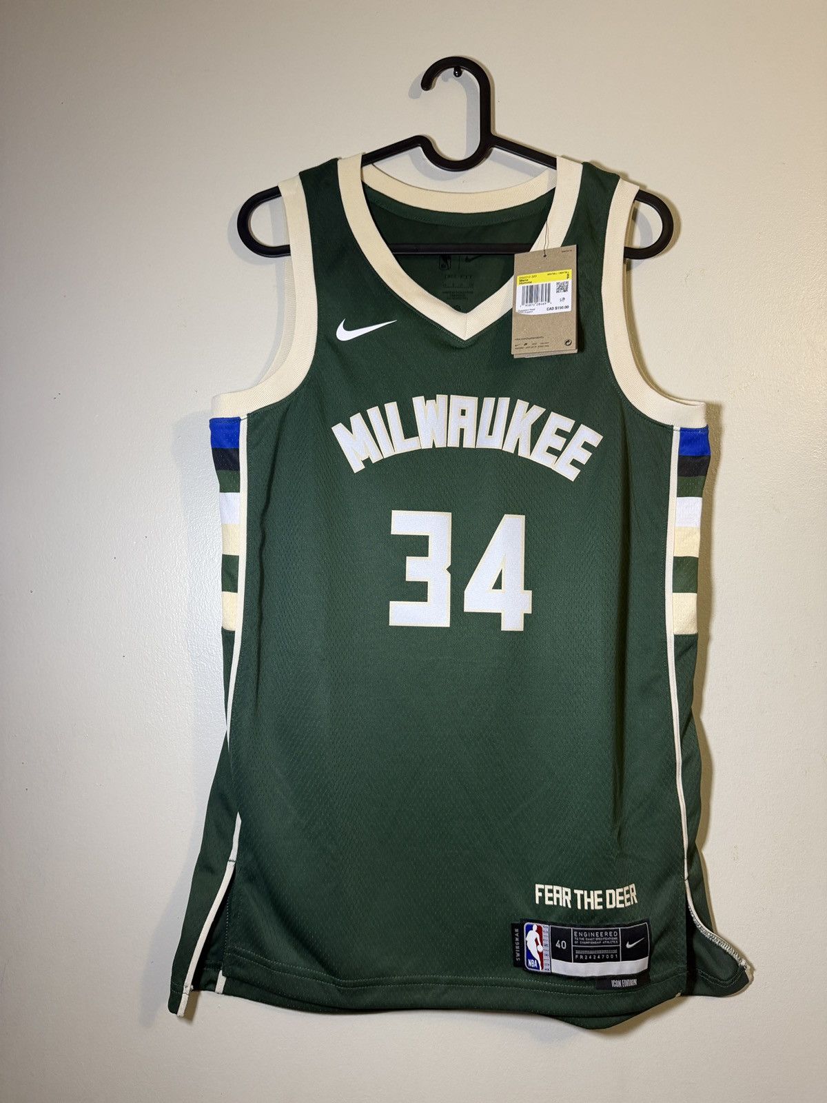 Nike Nike Milwaukee Bucks Giannas Antetokounmpo NBA Jersey Size US S / EU 44-46 / 1 - 1 Thumbnail