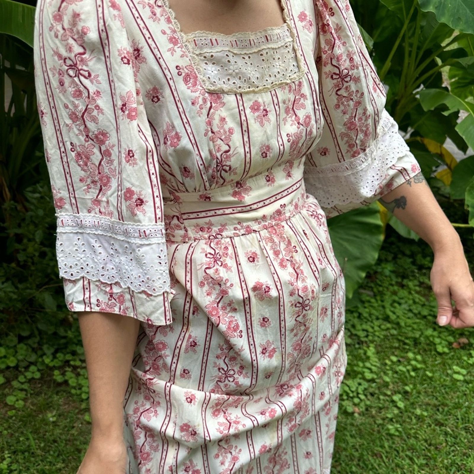 Vintage Vintage Jack Kramer 70’s Boho Maxi Dress Size S / US 4 / IT 40 - 11 Thumbnail