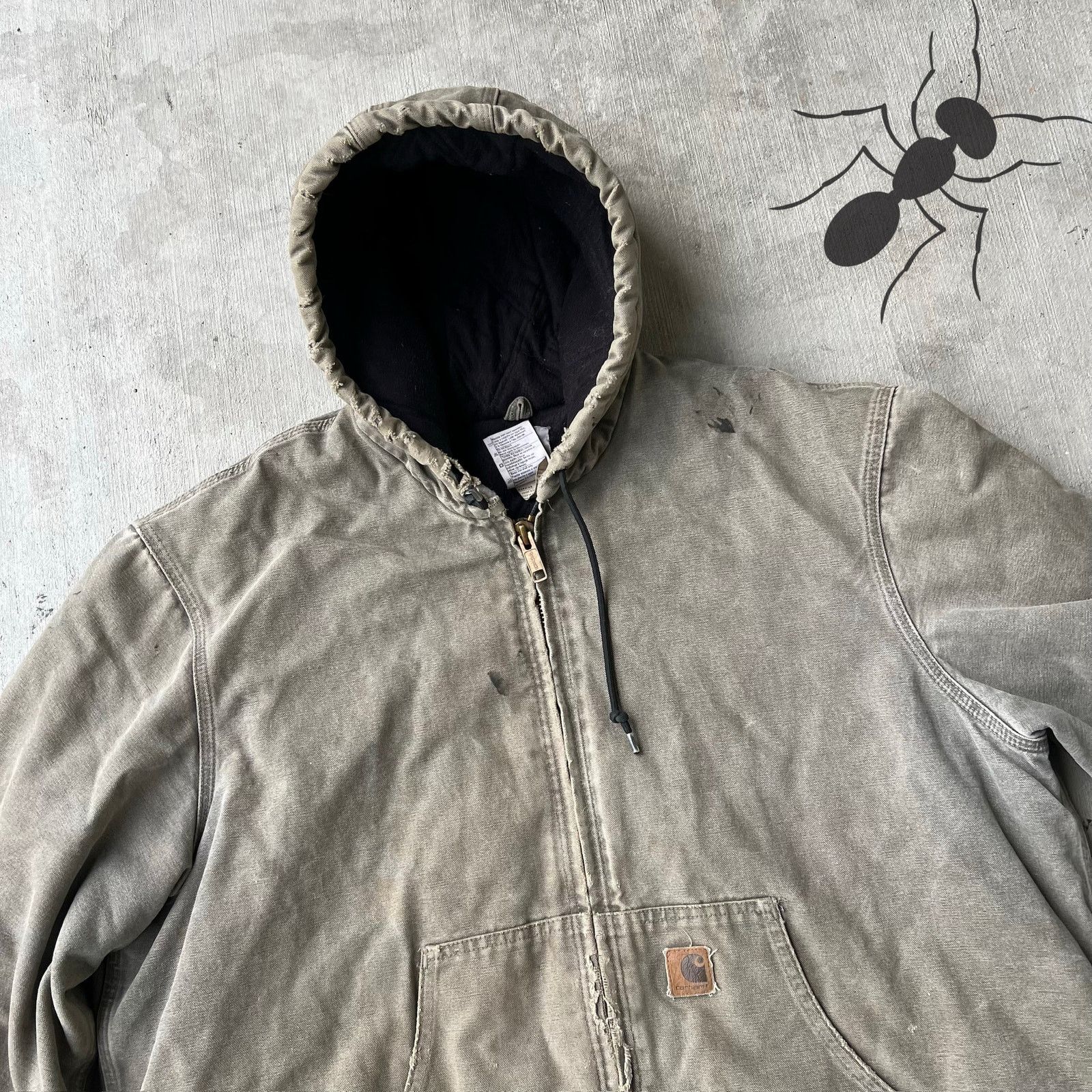 Carhartt × Vintage Carhartt J142 SAG brown hooded work wear jacket Size US XL / EU 56 / 4 - 2 Thumbnail