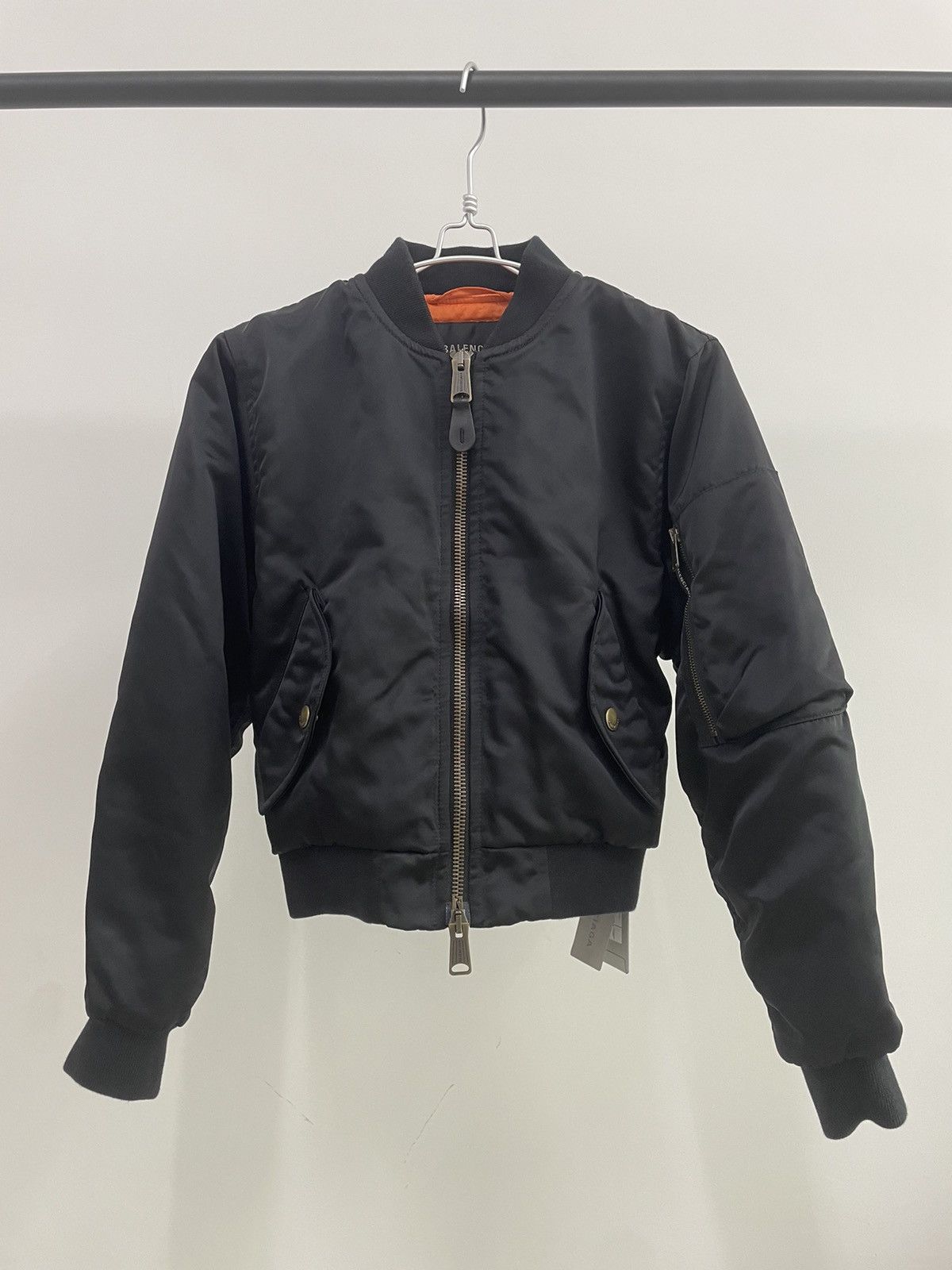 image of Balenciaga 22Aw Mudshow Bomber in Black, Men's (Size XS)