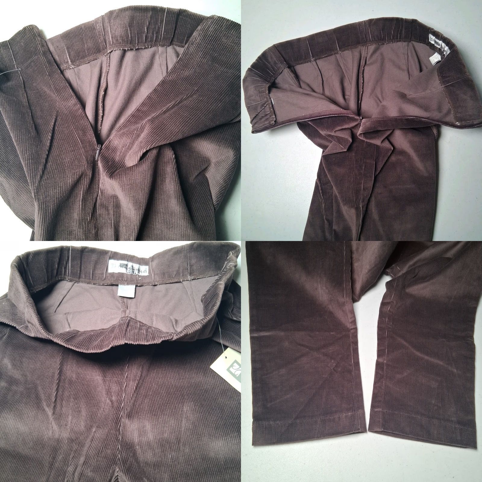 Vintage VINTAGE Dressbarn Corduroy Hollywood Pants Women 10 Brown Stretch Elastic Read Size 32" / US 10 / IT 46 - 8 Thumbnail
