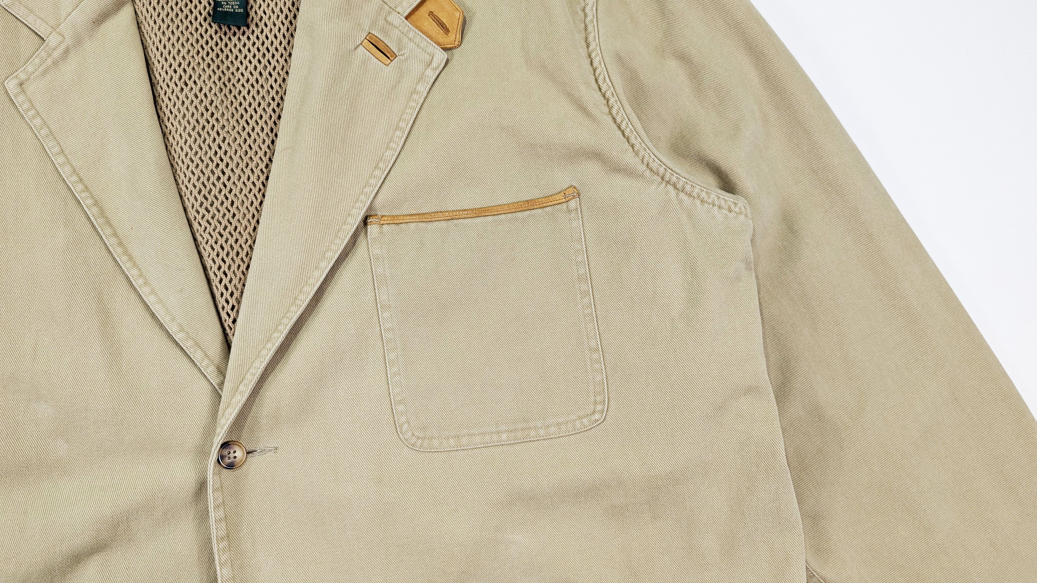 Orvis Orvis Zambezi Leather Elbow Patch Cotton Blazer Jacket Size US XXL / EU 58 / 5 - 3 Thumbnail
