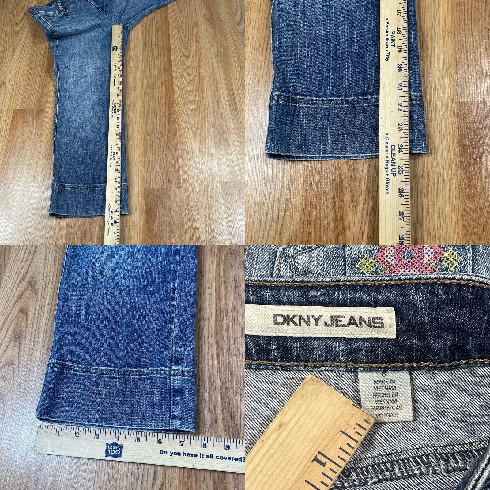 DKNY DKNY Jeans Capri Womens Size 6 Regular Mid Rise Stretch Denim Pants Capri Blue 24in Inseam Womens Jeans Size 28" / US 6 / IT 42 - 8 Thumbnail
