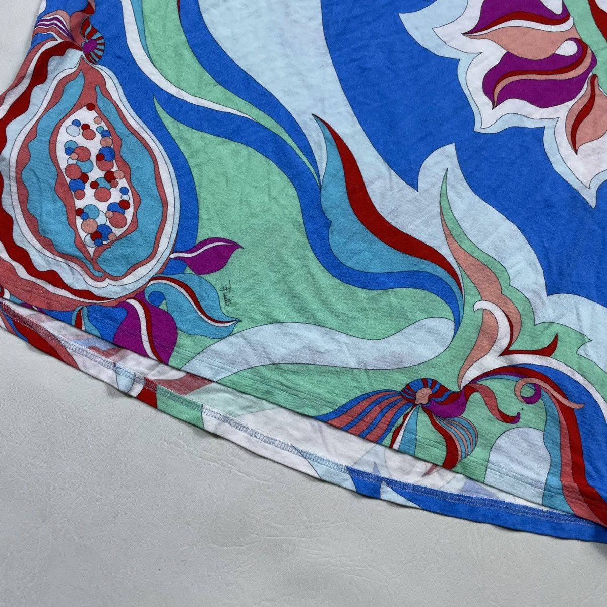 Emilio Pucci EMILIO PUCCI PRINTED FLORAL TOP Size S / US 4 / IT 40 - 18 Thumbnail
