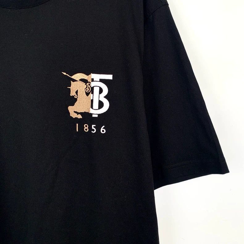 Burberry Burberry Burberry Black Cotton Short Sleeve T-Shirt-2507 Size M / US 6-8 / IT 42-44 - 4 Thumbnail