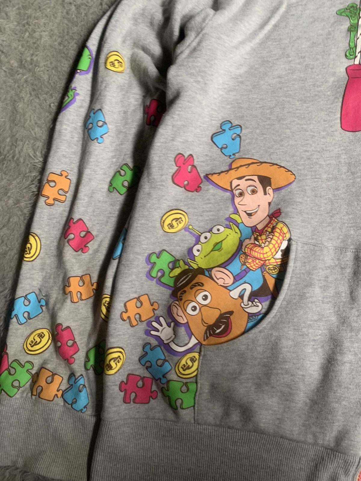 Japanese Brand Vintage Y2K Toy Story Tokyo Disney Over Print Zip Hoodie Size US L / EU 52-54 / 3 - 3 Thumbnail