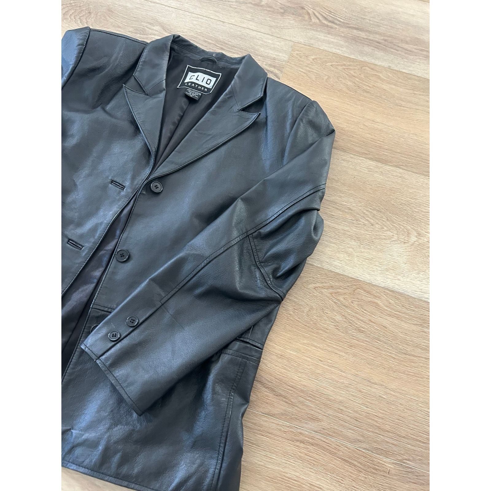 Leather CLIO | LEATHER BLAZER Size M / US 6-8 / IT 42-44 - 2 Thumbnail