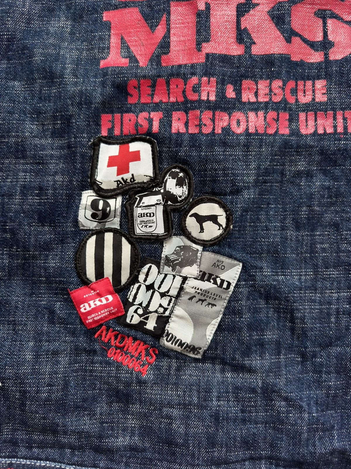 Akademiks × Vintage Vintage Akademiks Denim Hip Hop Jacket Kanye West Style Rare Size US L / EU 52-54 / 3 - 15 Thumbnail