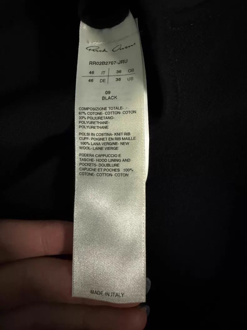 Rick Owens Rick Owens Mainline Shark Head Full Zip Hoodie Jacket Size US S / EU 44-46 / 1 - 6 Thumbnail