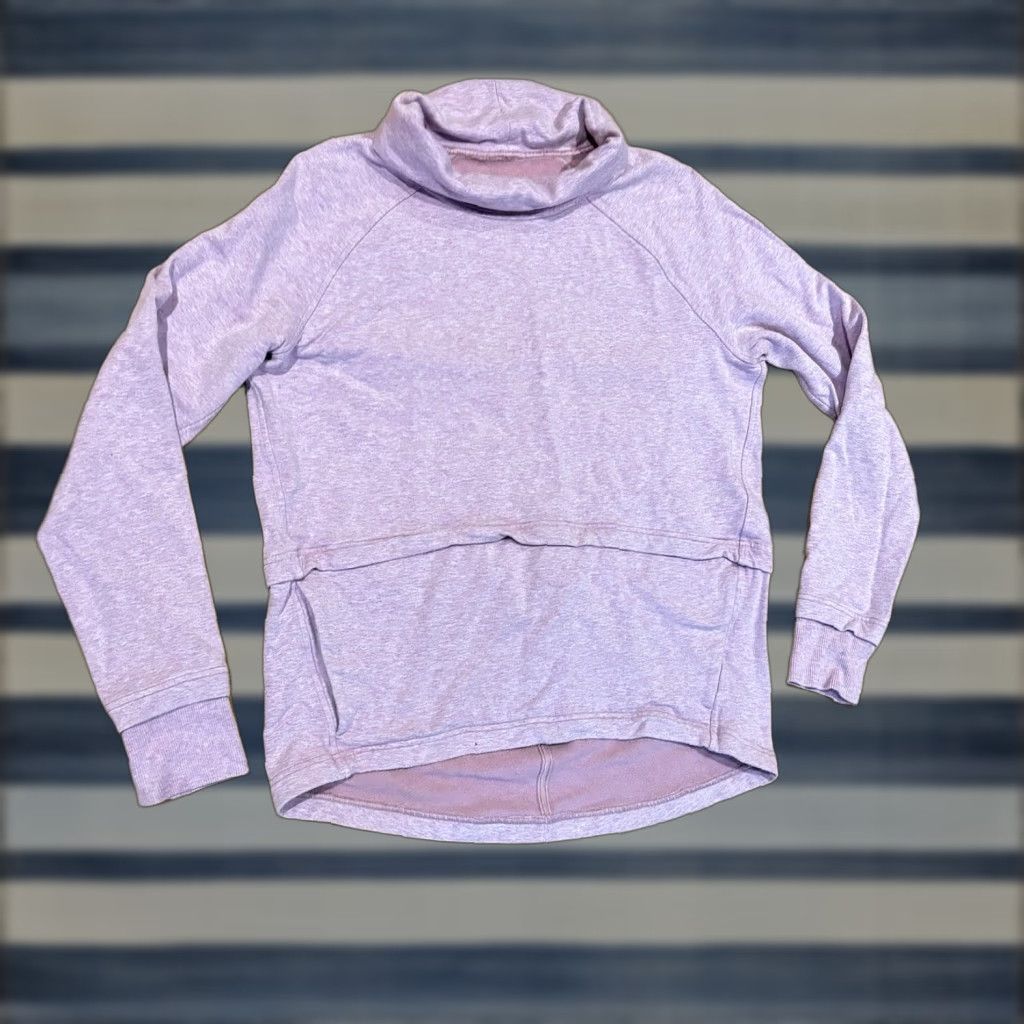 Lululemon Lululemon Find Your Unwind Pullover Womens Size 6 Pink Taupe Heathered Pullover Sweatshirt Long Sleeve Regular 6 Womens Size M / US 6-8 / IT 42-44 - 1 Thumbnail