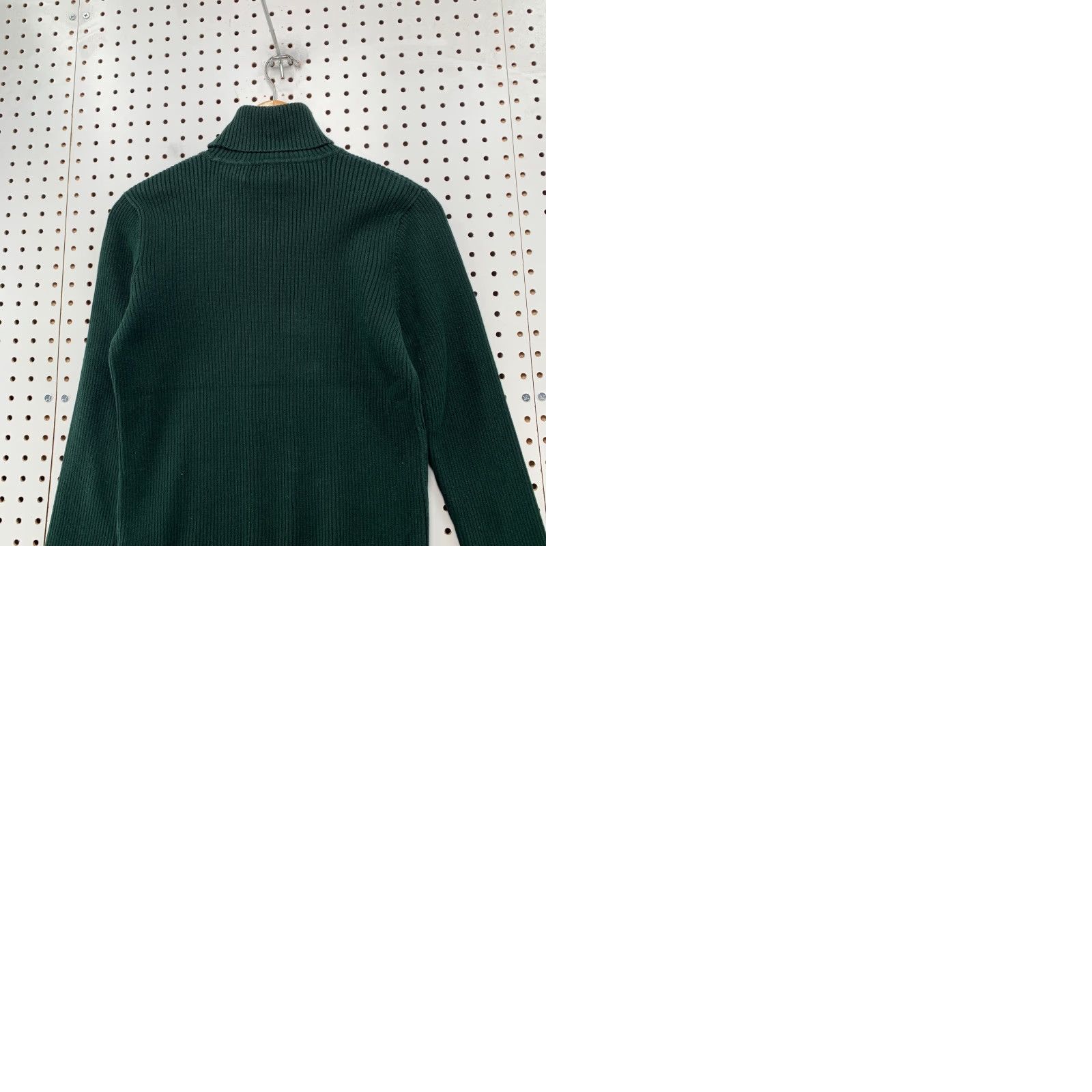 Ralph Lauren VINTAGE Lauren Ralph Lauren Sweater Womens Medium Green Rib Knit Turtleneck Made Japan Size M / US 6-8 / IT 42-44 - 9 Thumbnail