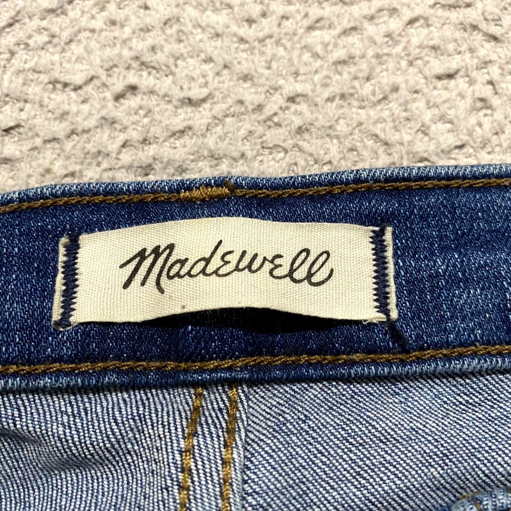 Madewell Madewell Jeans Womens 30 Blue Denim High Rise Skinny Crop Distressed Curvy Jeans Size 30" / US 8 / IT 44 - 3 Thumbnail