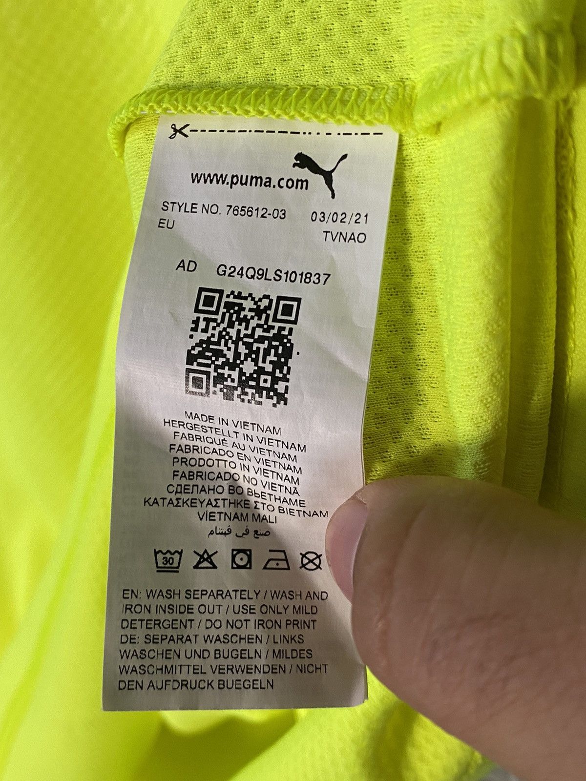Puma 2021 Dortmund Borussia Puma Cup Soccer Jersey limited Size US XXL / EU 58 / 5 - 4 Thumbnail