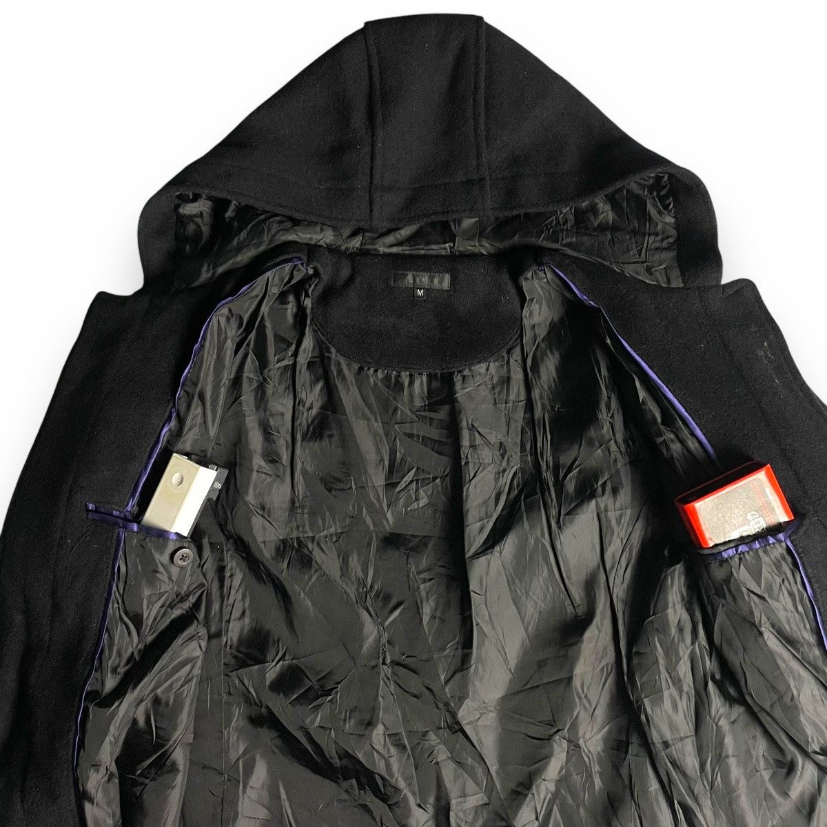 Jun Takahashi 🇯🇵 JUN MEN PUNK GOTHIC WOOL + LEATHER DUFFLE JACKET Size US M / EU 48-50 / 2 - 9 Thumbnail