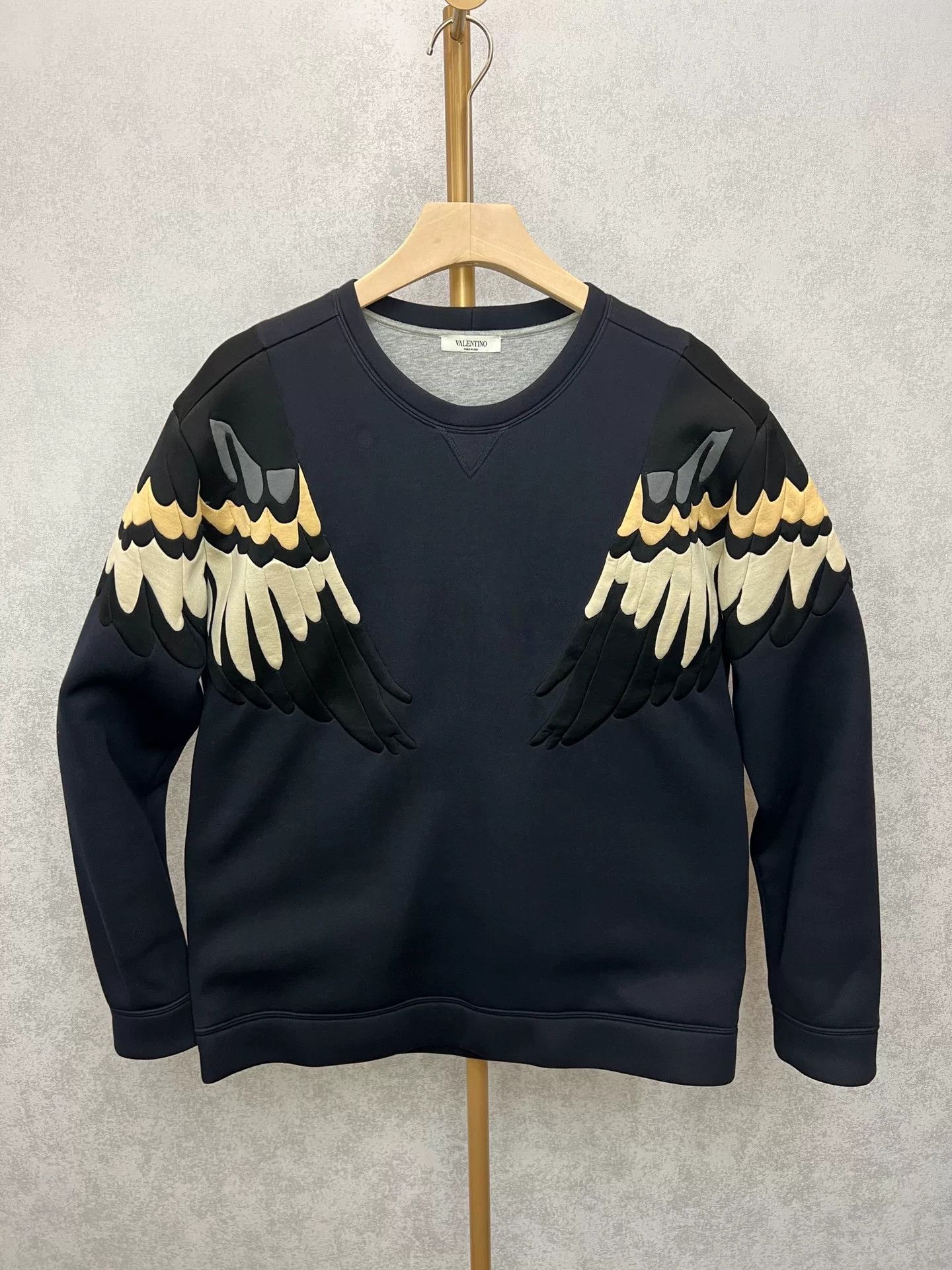 Valentino Valentino Eagle Patch Space Cotton Sweatshirt Size US M / EU 48-50 / 2 - 1 Thumbnail