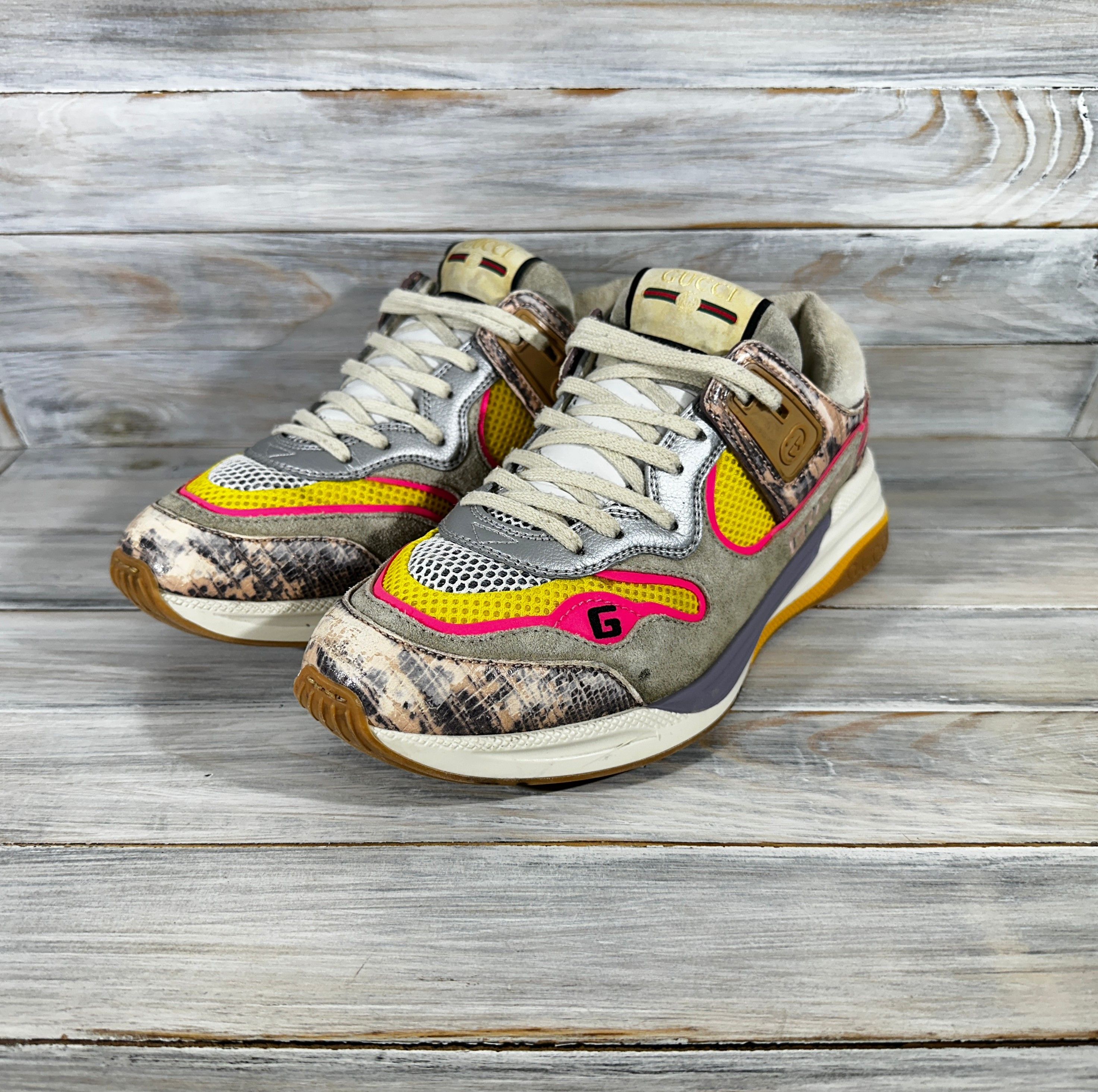 Gucci Gucci Ultrapace 'Rock Tejus Printed' Women's Made In Italy Size US 9 / IT 39 - 18 Thumbnail