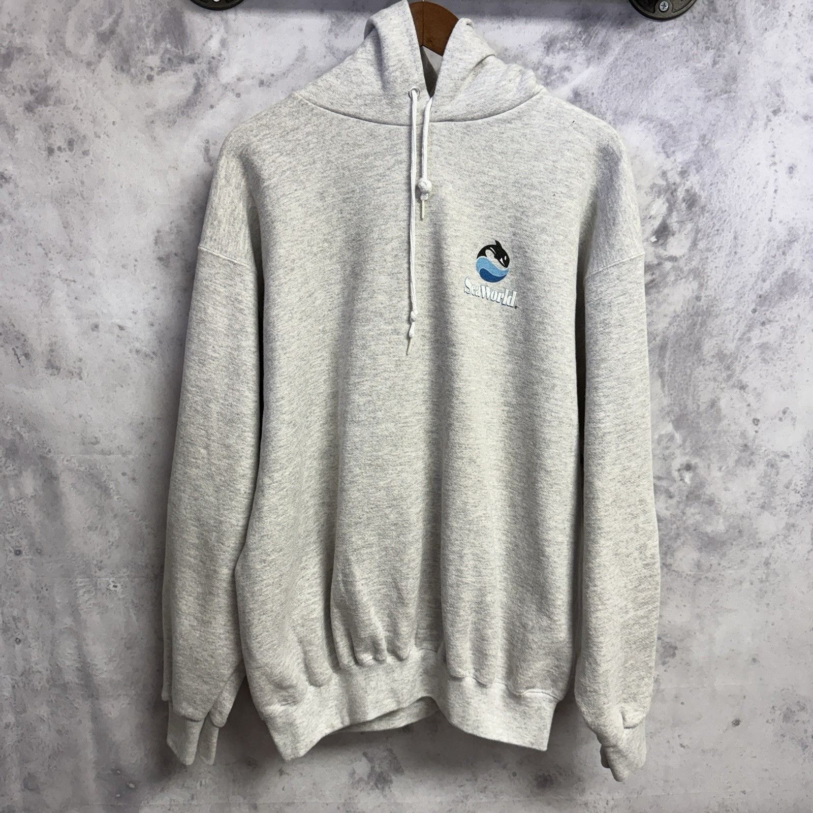 Vintage Vintage 90s Sea World Shamu Whale Hoodie Sweatshirt Mens XL Size US XL / EU 56 / 4 - 3 Thumbnail