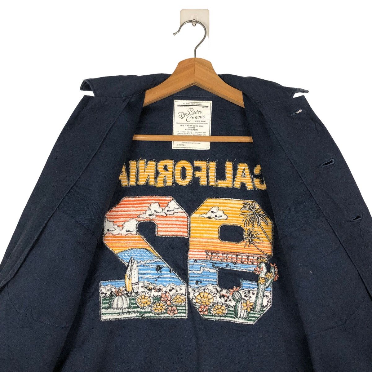 Japanese Brand 🔥Vintage Biker Jacket Rodeo Crowns California 1992 Big Logo Size US S / EU 44-46 / 1 - 14 Thumbnail