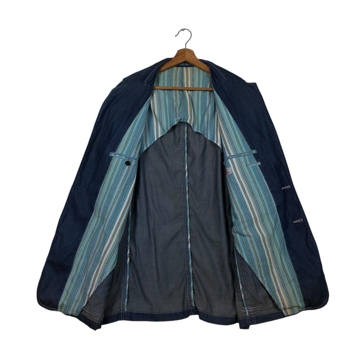Japanese Brand 🔥VINTAGE DENIM CHORE WORKER JACKET MONTEREY& CARMEL KAPITAL Size US L / EU 52-54 / 3 - 15 Thumbnail