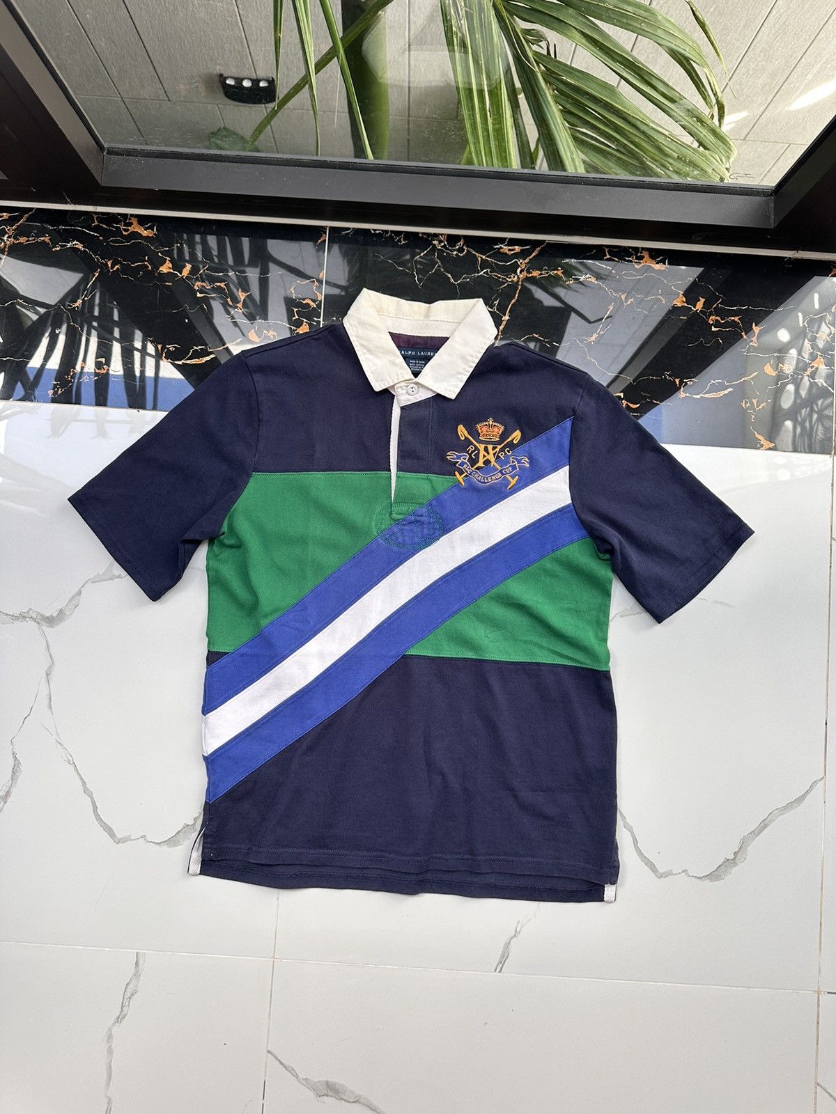Polo Ralph Lauren × Vintage POLO RALPH LAUREN VINTAGE BIG LOGO POLO T-SHIRT Size US L / EU 52-54 / 3 - 2 Thumbnail