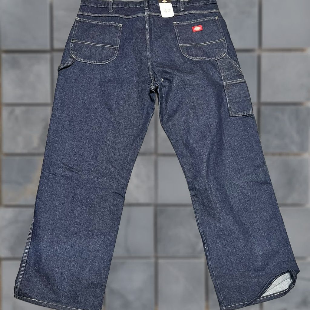 Dickies Dickies Jeans Mens 44 Carpenter Utility Dark Wash Work Jeans 45x32 Inseam 32 Mens Straight Jeans Size US 44 / EU 60 - 1 Thumbnail