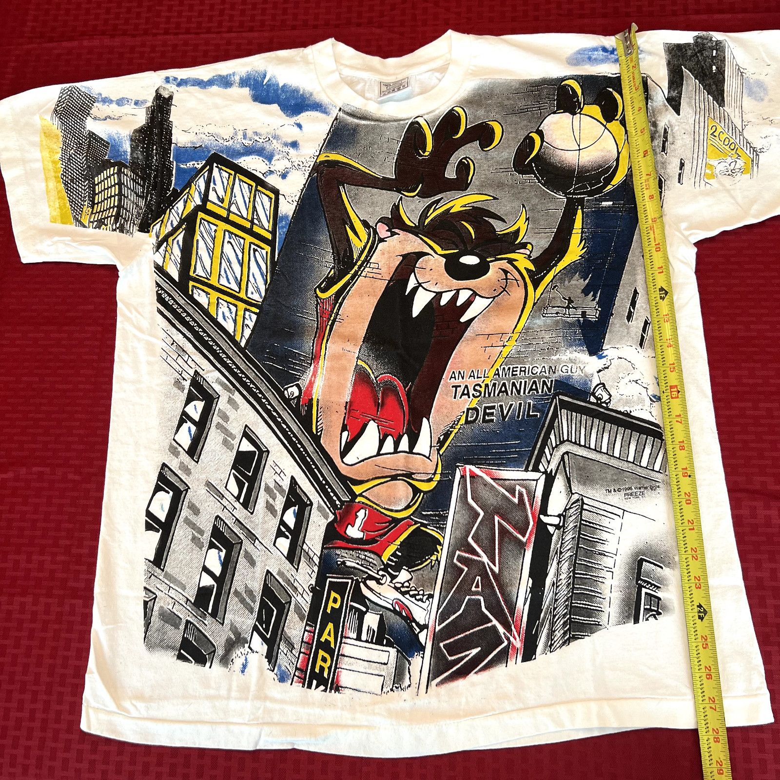 Other Taz Tasmanian Devil basketball city 2 sided modern aop shirt Size US XL / EU 56 / 4 - 4 Thumbnail