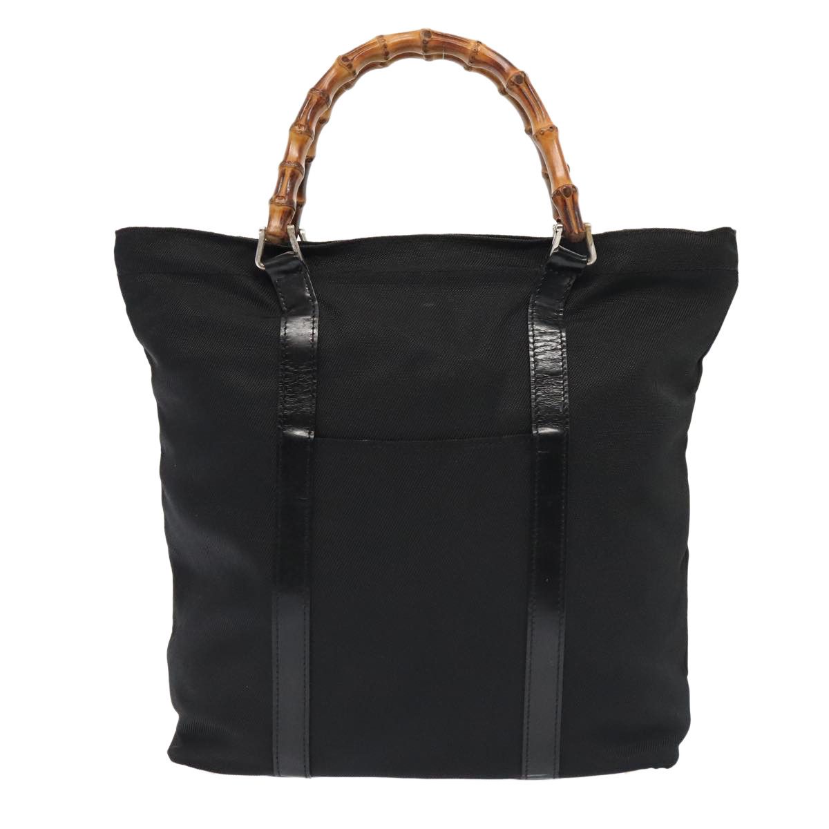 Gucci Bamboo Black Synthetic Handbag (Pre-Owned) Size ONE SIZE - 1 Thumbnail