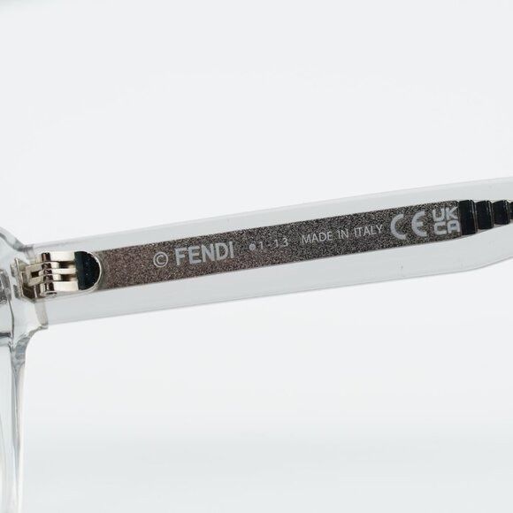 Fendi Fendi FE50029I 020 Eyeglasses Light Grey 51mm Round Frame Size ONE SIZE - 9 Thumbnail