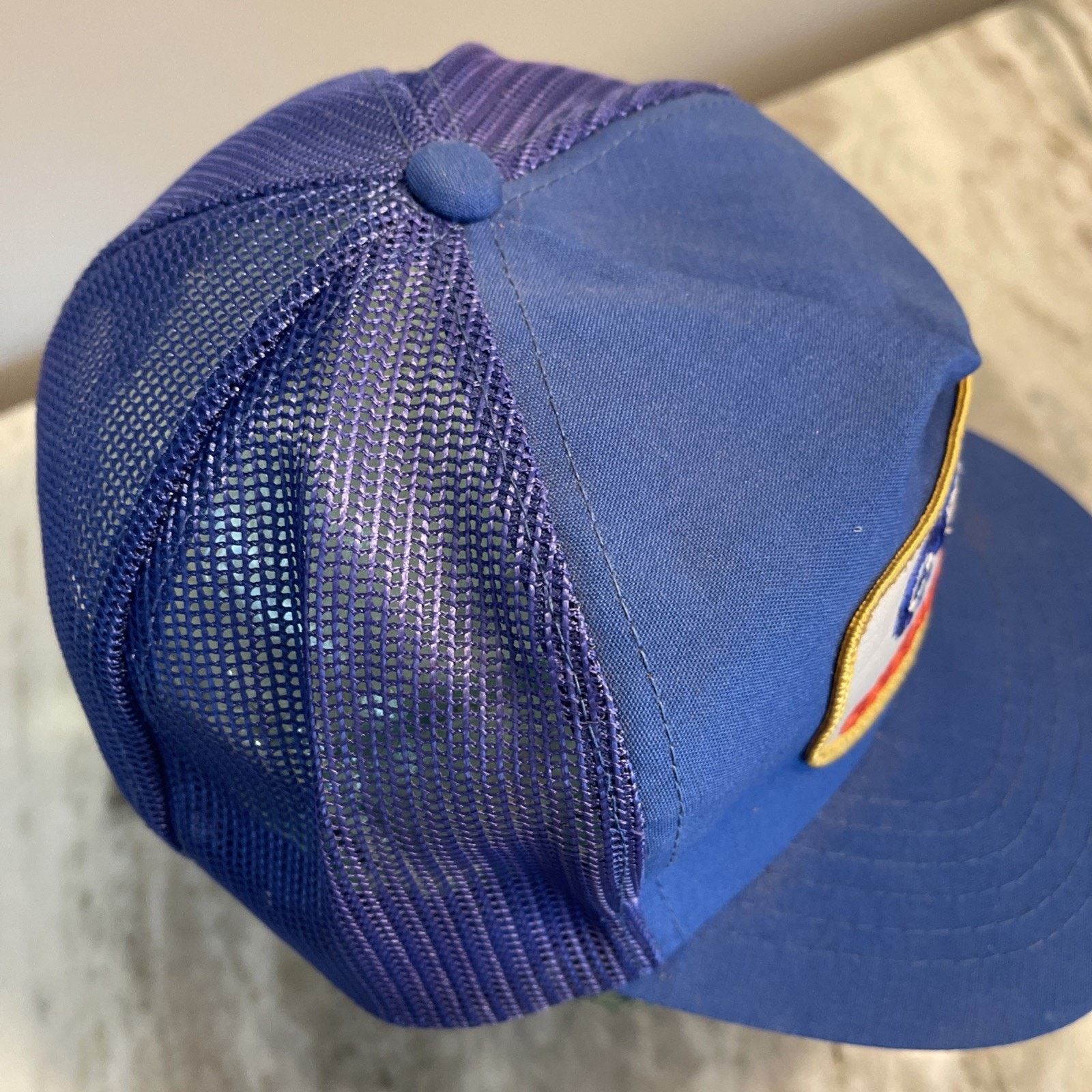 Vintage Vtg Trucker Hat Cap Snapback Blue Redi Serve Patch 80s 90s 1 Size ONE SIZE - 4 Thumbnail