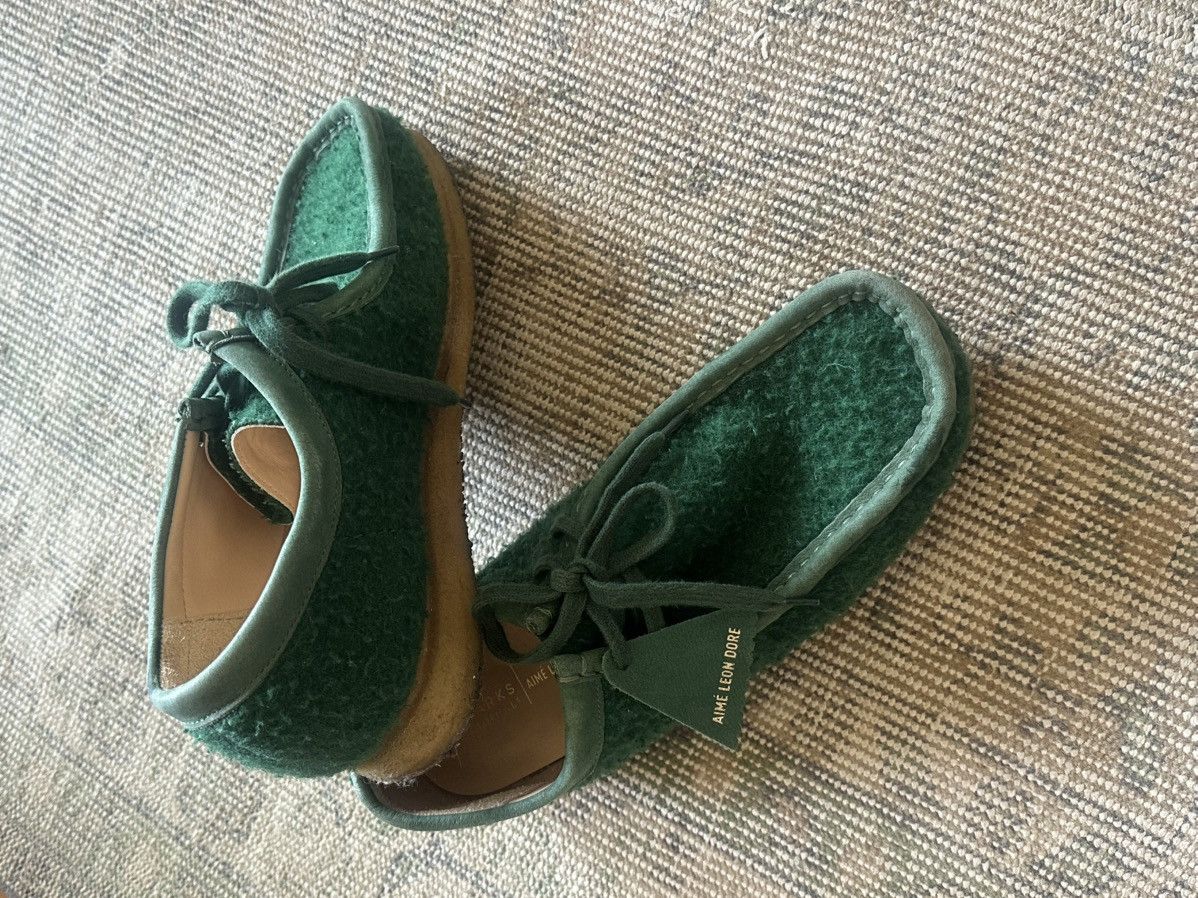 Aime Leon Dore Aime Leon Dore X Clark’s Wallabee Wool Green Sz. 9 Size US 9 / EU 42 - 5 Thumbnail
