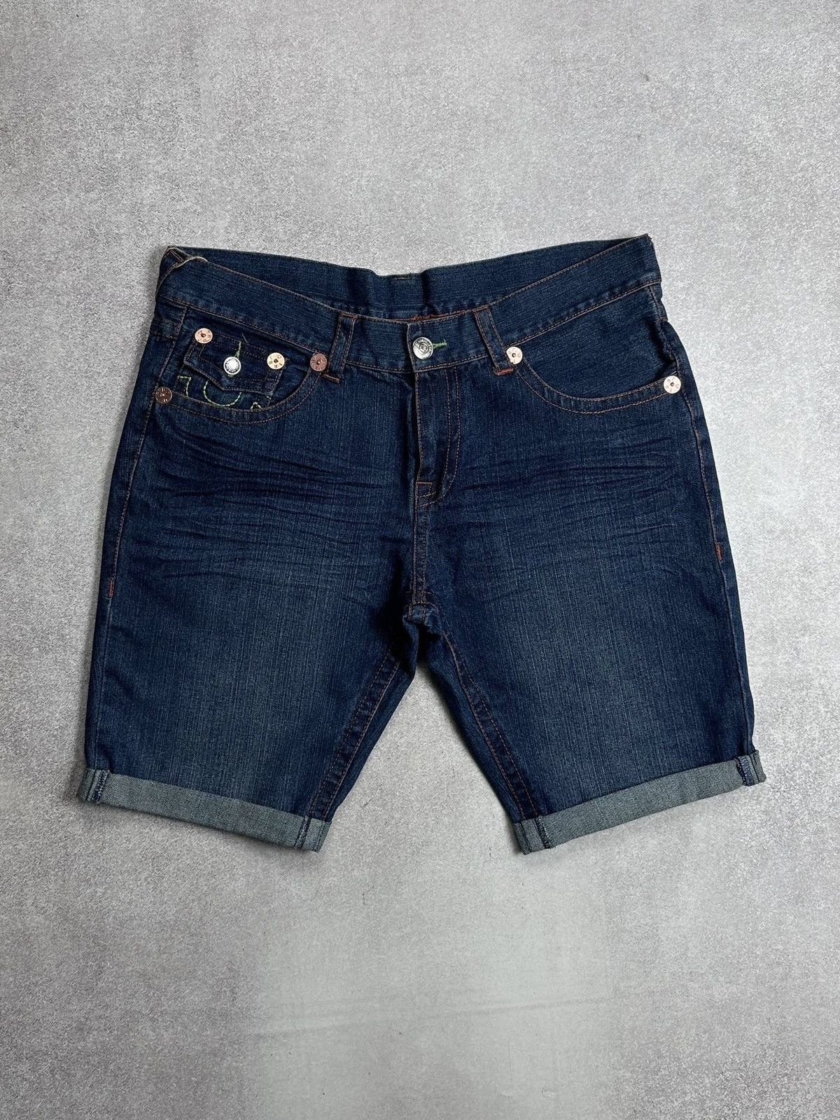 True Religion Vintage True Religion Y2K Embroidery Baggy Shorts Rare 42 Size US 40 / EU 56 - 4 Thumbnail