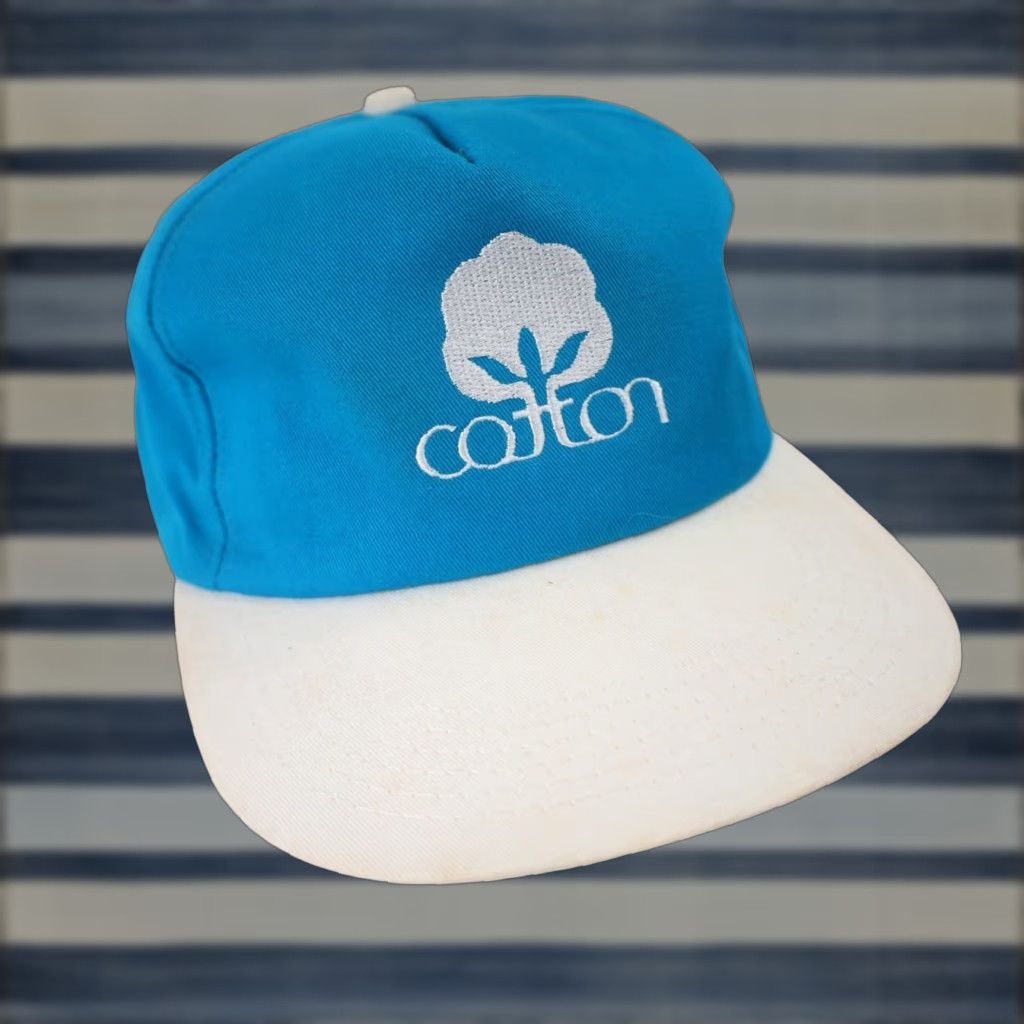 Logo 7 VINTAGE Trucker Hat One Size Unisex Adults Blue Cotton Classic Logo Snapback Size ONE SIZE - 1 Thumbnail