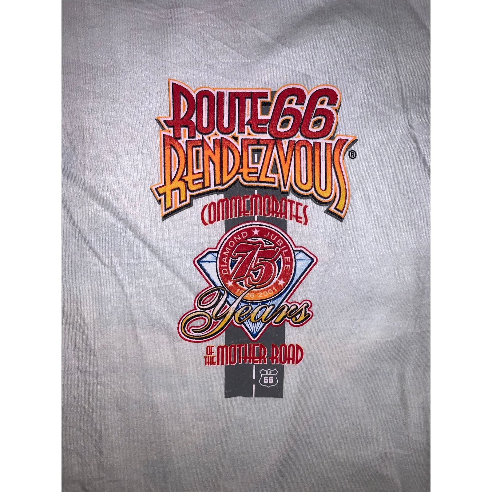 Hanes × Vintage Vtg Route 66 Rendezvous Tee 75th Anniversary 2001 Hanes L Size US L / EU 52-54 / 3 - 3 Thumbnail