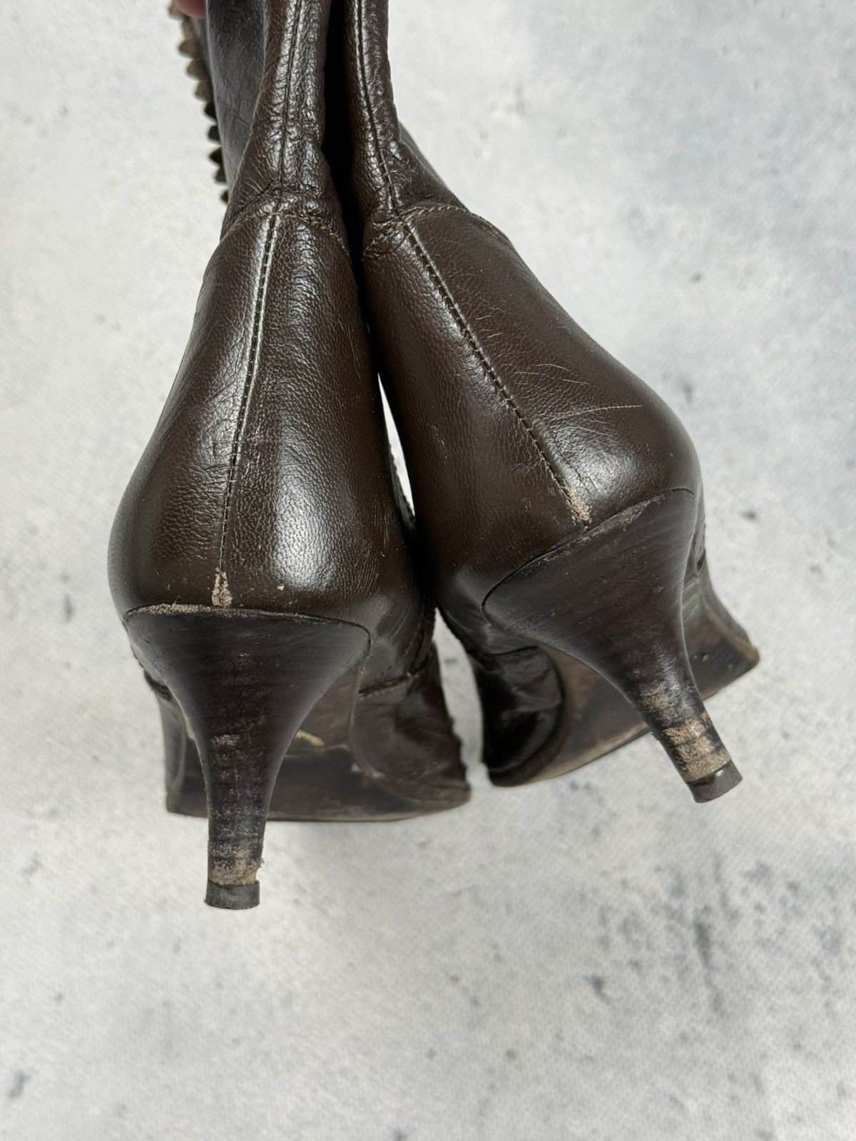 Miss Sixty Miss Sixty Vintage Leather Ankle Boots Kitten Heel Archive Size US 8 / IT 38 - 7 Thumbnail