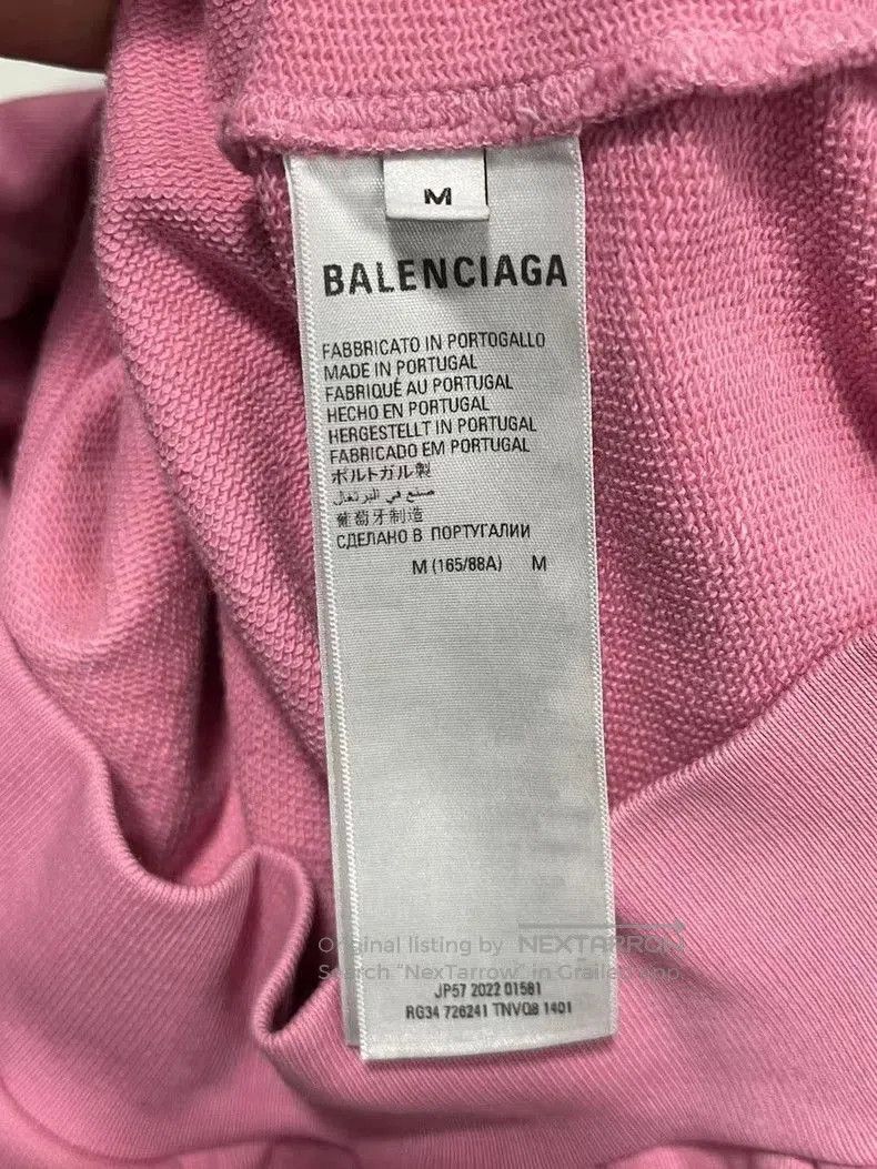 Balenciaga Balenciaga Pink Logo Hoodie. Size US M / EU 48-50 / 2 - 8 Thumbnail
