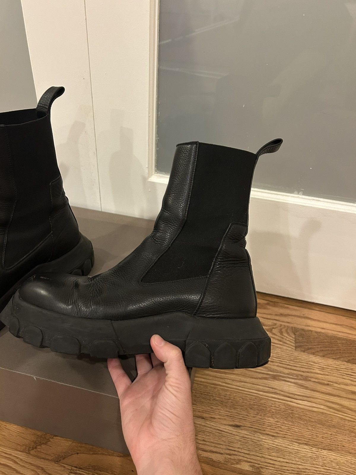 Rick Owens Rick Owens black beetle bozo tractor boots Size US 10 / EU 43 - 6 Thumbnail