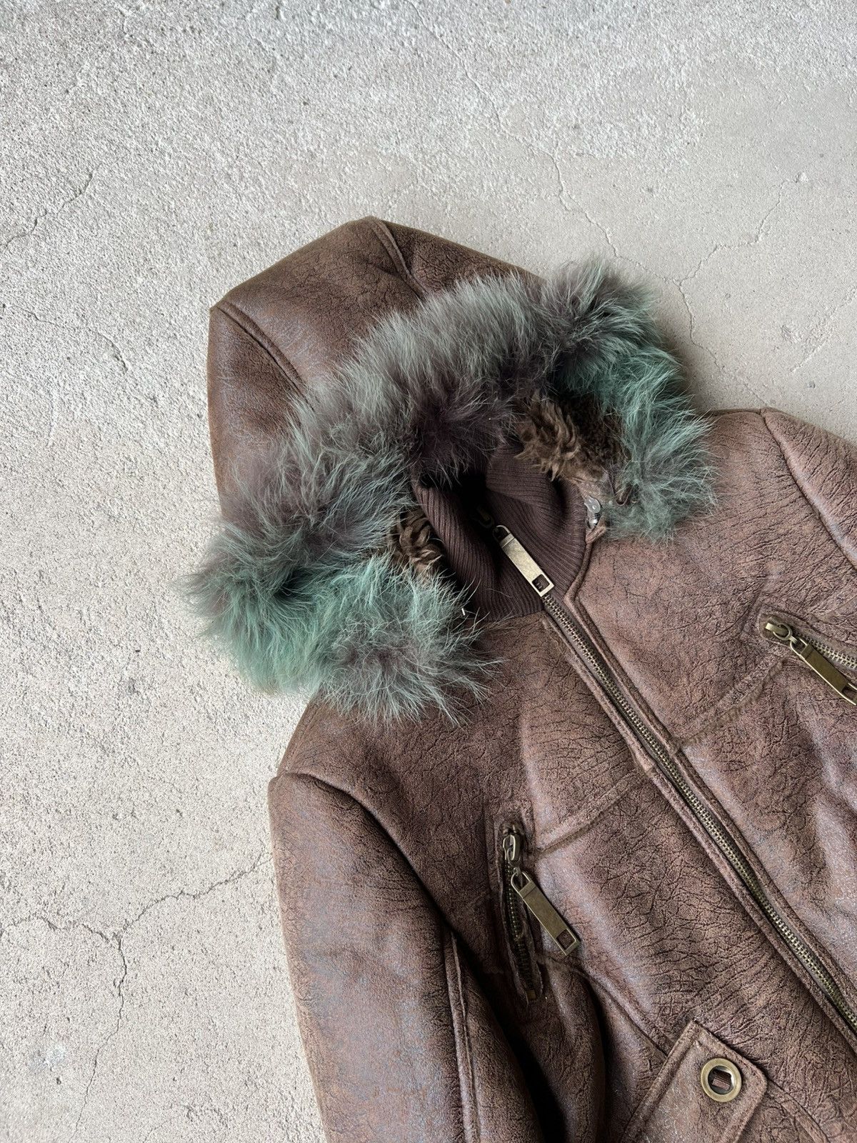 Vintage New Vintage Faux Fur Hood Jacket Size XL / US 12-14 / IT 48-50 - 4 Thumbnail