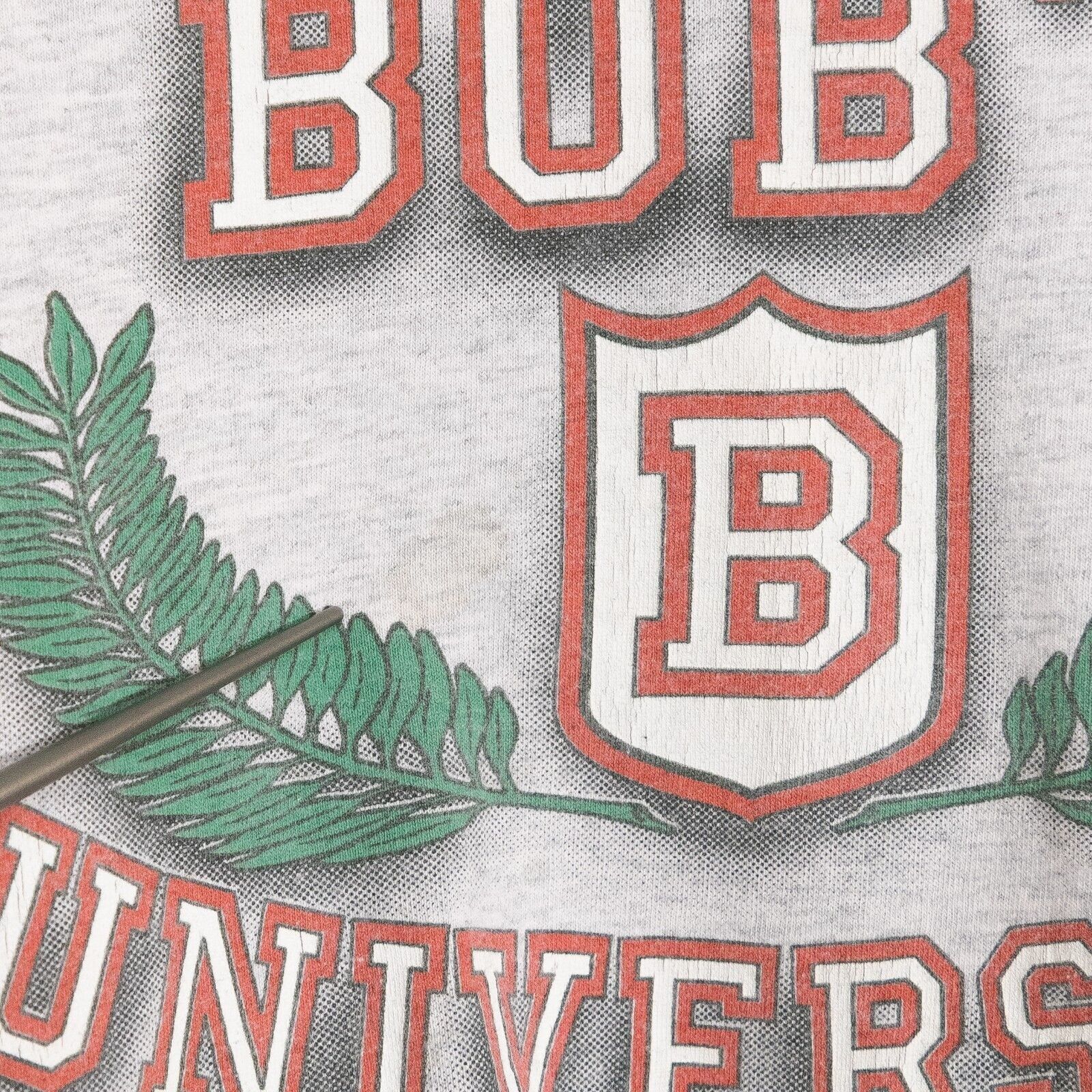 Vintage Vintage 90s Bobs University T Shirt XL Collegiate Distressed Size US XL / EU 56 / 4 - 5 Thumbnail