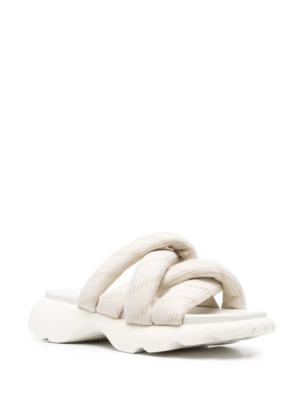 Moncler o1y1125 Slippers in White/Beige Size US 8 / IT 38 - 2 Thumbnail