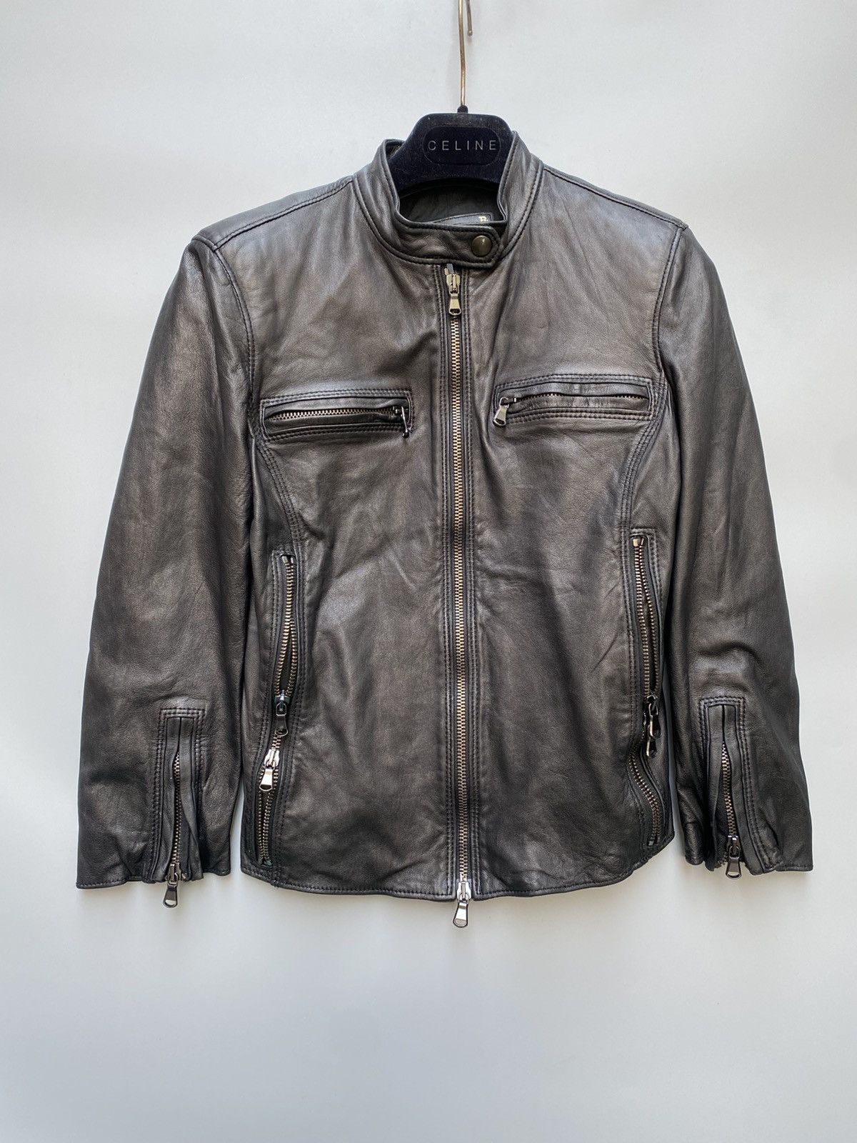 R13 R13- Moto Biker Leather Jacket Size S / US 4 / IT 40 - 12 Thumbnail