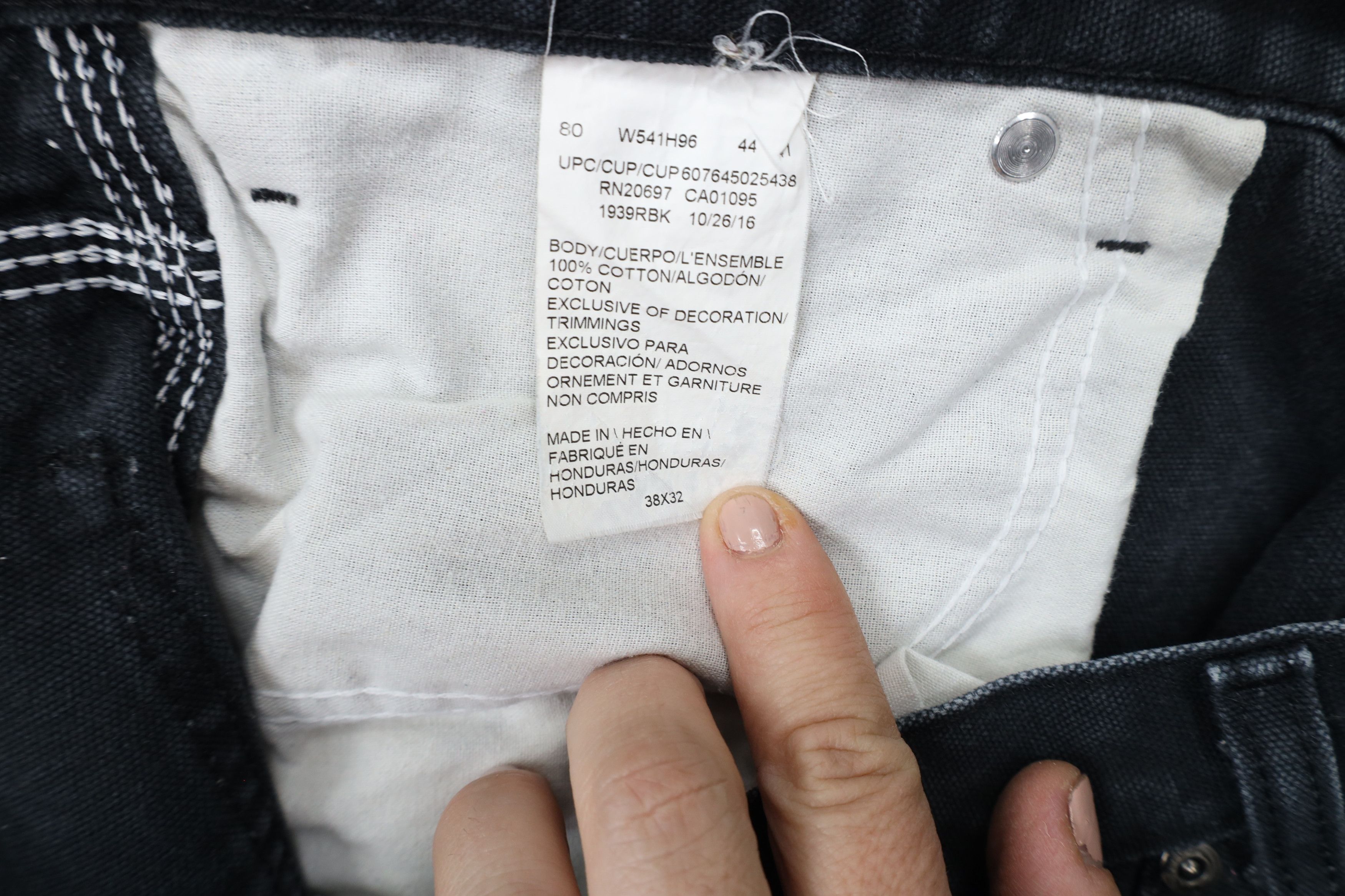 Dickies × Vintage Vintage Dickies Out Wide Leg Canvas Workwear Pants Black Size US 38 / EU 54 - 7 Thumbnail