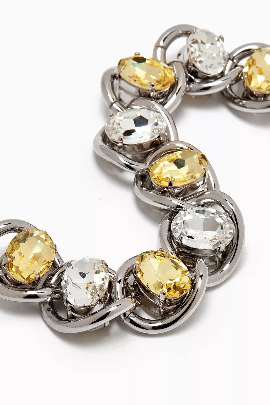 Marni o1f1d3z0725 Size: OS / Chunky Rhinestone Bracelet in Silver Size ONE SIZE - 3 Thumbnail