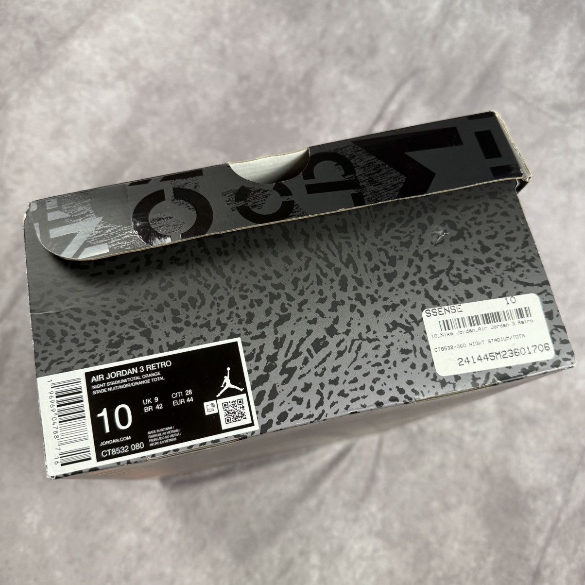 Jordan Brand Jordan 3 Retro Fear Pack Shoes Size US 10 / EU 43 - 7 Thumbnail