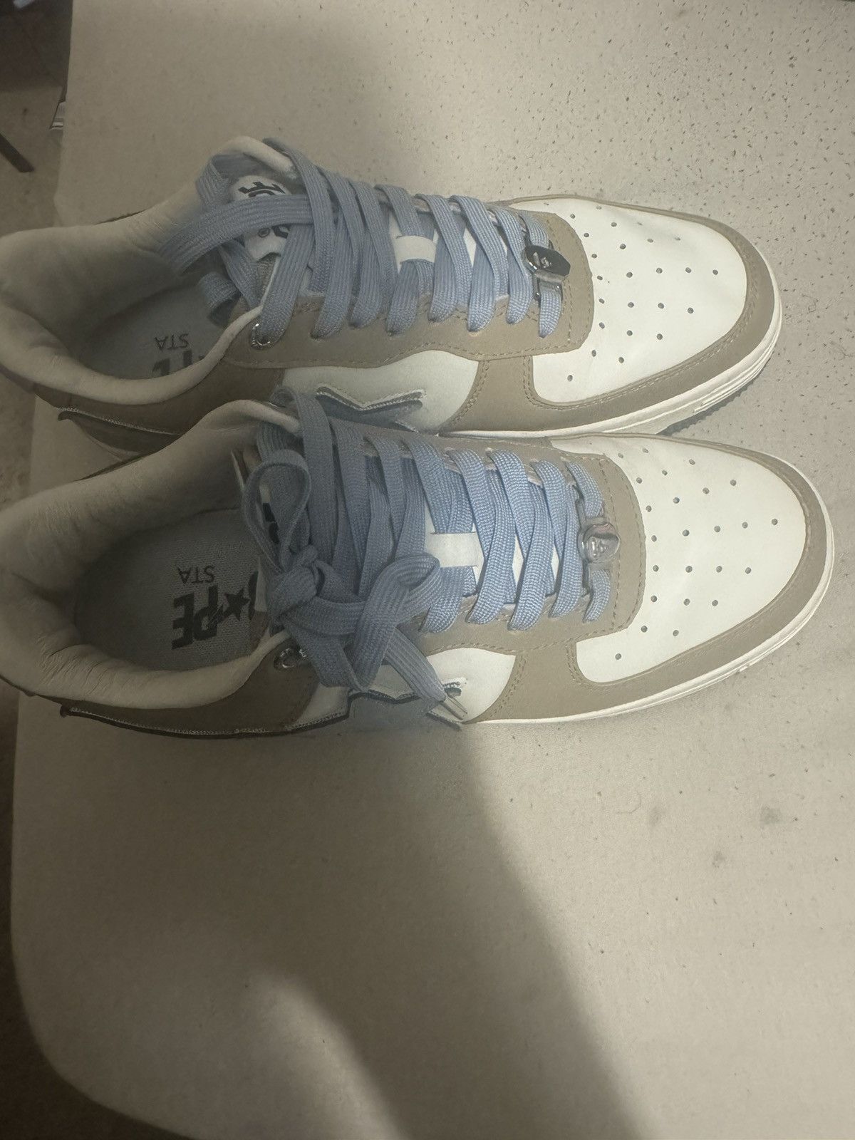 Bape Bape sta low #4 beige sky blue Size US 9 / EU 42 - 2 Thumbnail