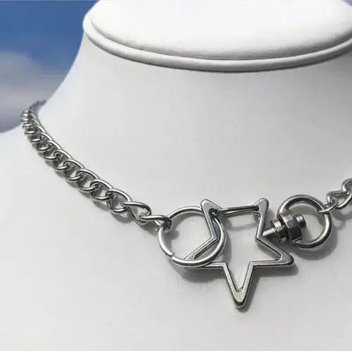 Handmade × Jewelry × Vintage Hollow Star Pendant Necklaces Size ONE SIZE - 3 Thumbnail