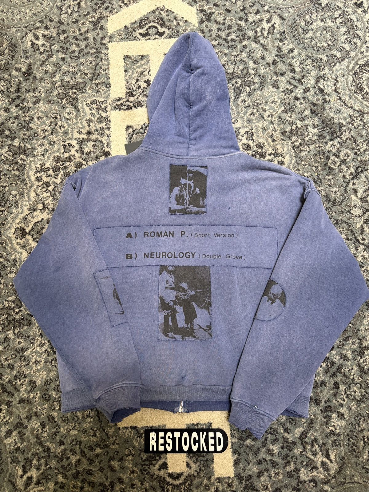 Enfants Riches Deprimes NEW ENFANTS RICHES DEPRIMES PATCHWORK THERMAL SOVIET ZIP UP Size US L / EU 52-54 / 3 - 2 Thumbnail